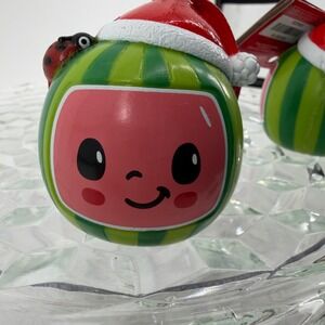 Cocomelon Watermelon Christmas Ornament (LOT of 2) Kurt S Adler 2024 Decorative‎